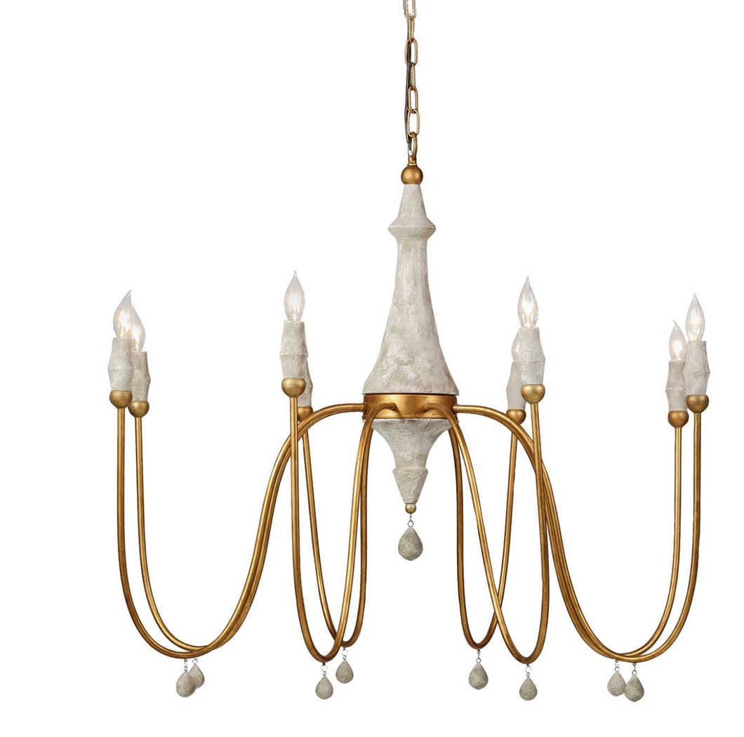 Clay Chandelier- Large  W41 x D41 x H37