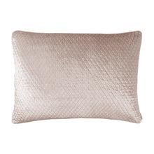 Load image into Gallery viewer, ENZO DIAMOND QUILTED LUXE EURO PILLOW BLUSH SILK VELVET 27 X3
