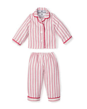 Load image into Gallery viewer, ANTIQUE RED TICKING PAJAMA SET 5
