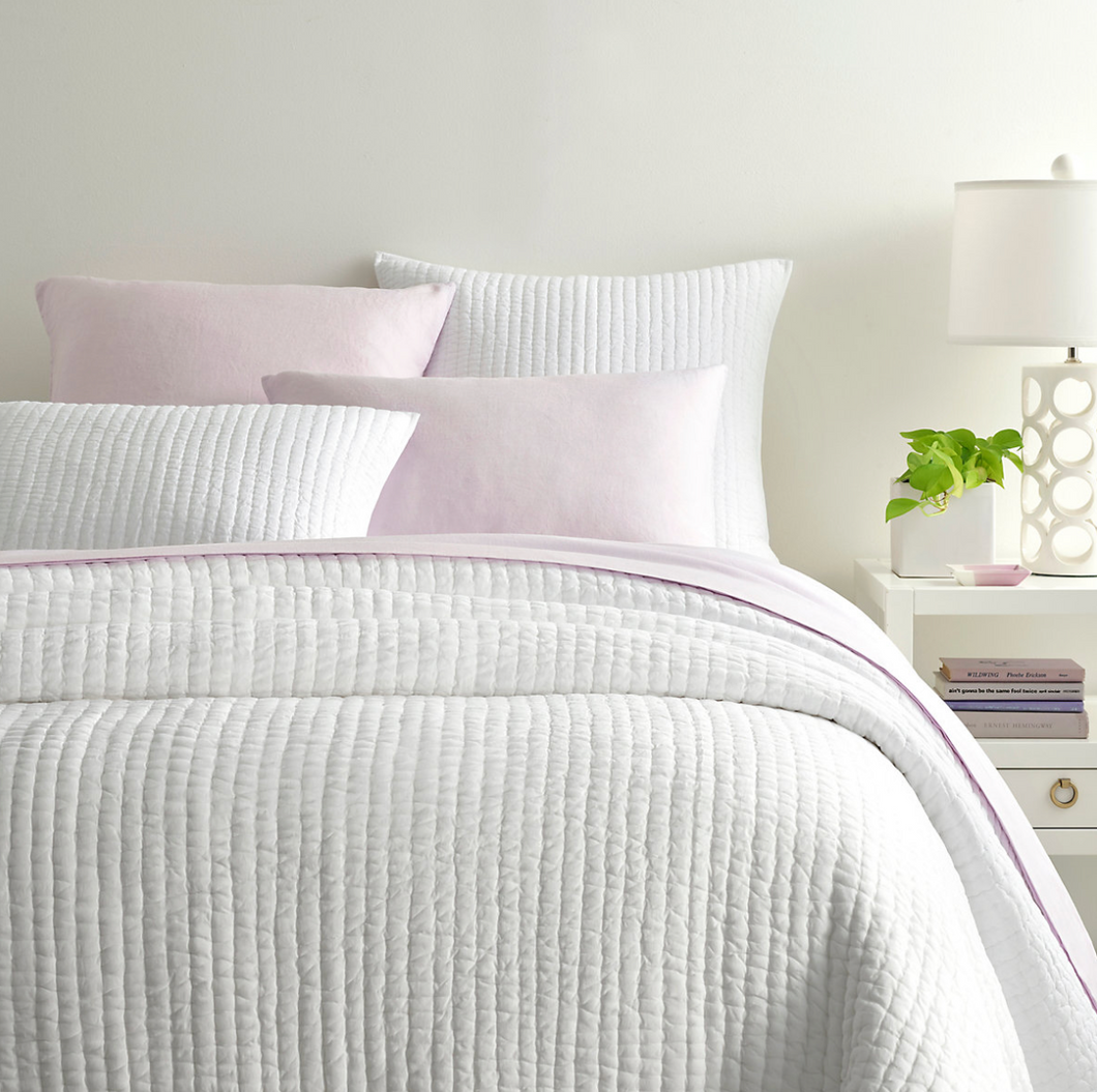 Lana Voile Quilt- White