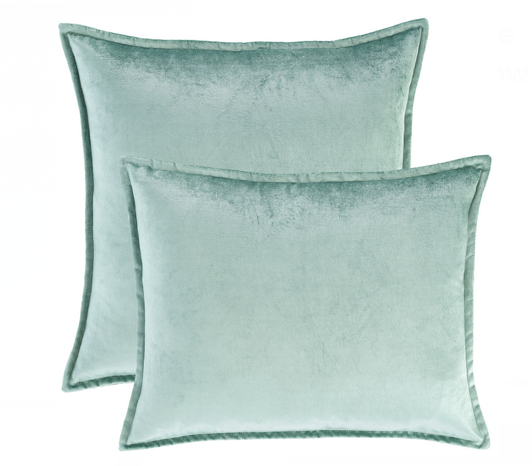 Panne Velvet Pillow- Ice