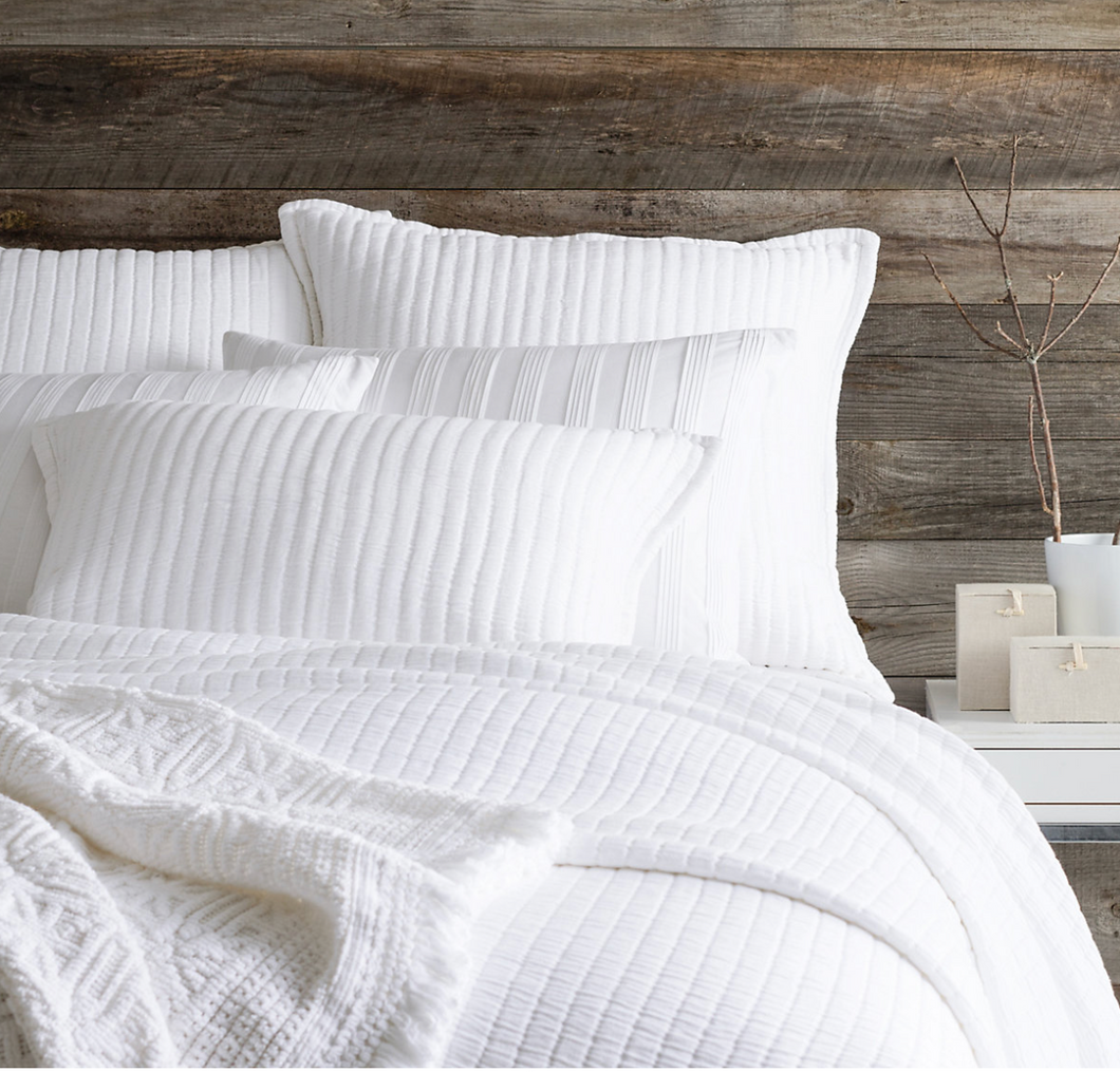 Boyfriend Matelasse Coverlet- White