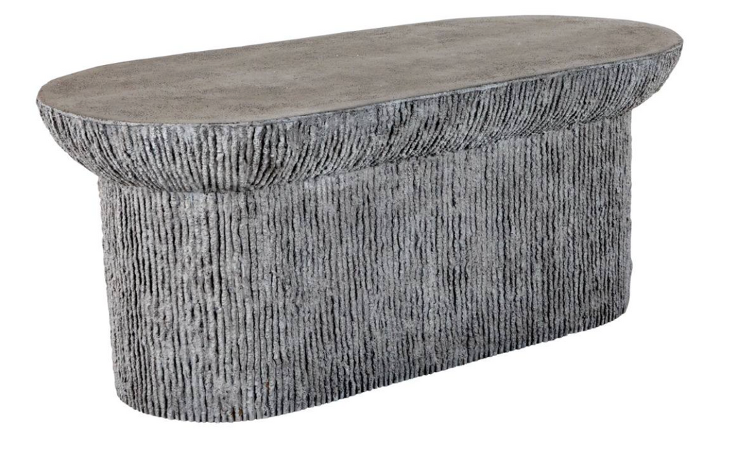 Brant Oval Coffee Table- Grey W42