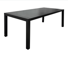Load image into Gallery viewer, 87" Modern Aluminum Dining Table- Champagne
