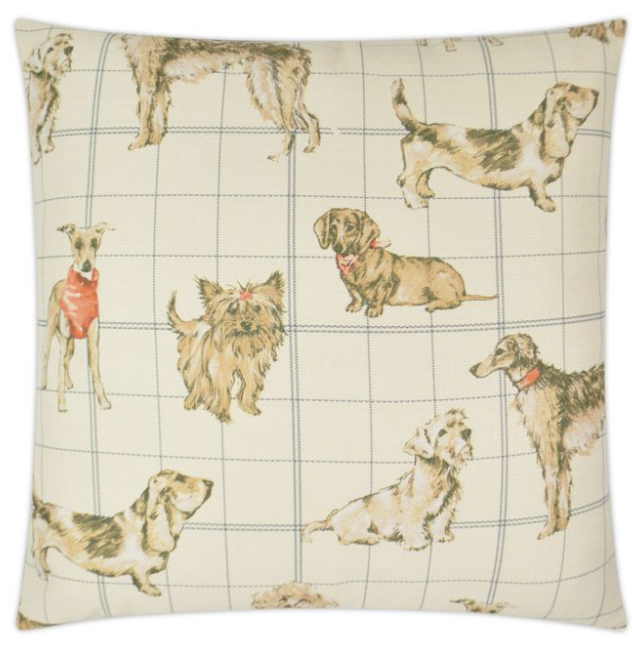 Dog Daze- Stone Pillow 22