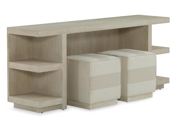 Weiss Console Table with Stools