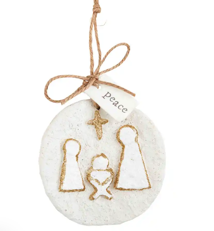 Cross and Manger Paper Ornaments