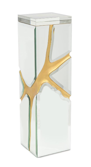 Ravine Beveled Mirror Pedestal, 42