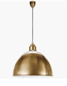 Eugene Large Pendant in Hand Rubbed Antique Brass