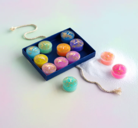 Rainbow T-Light Boxed