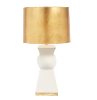 Haven Large Gesso Lamp, 31.%