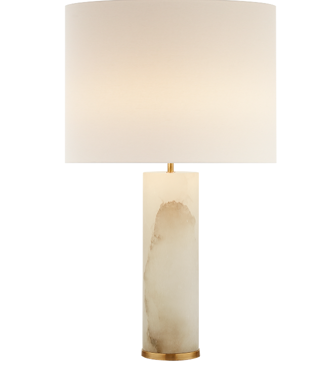 Lineham Table Lamp in Alabaster, 29.5