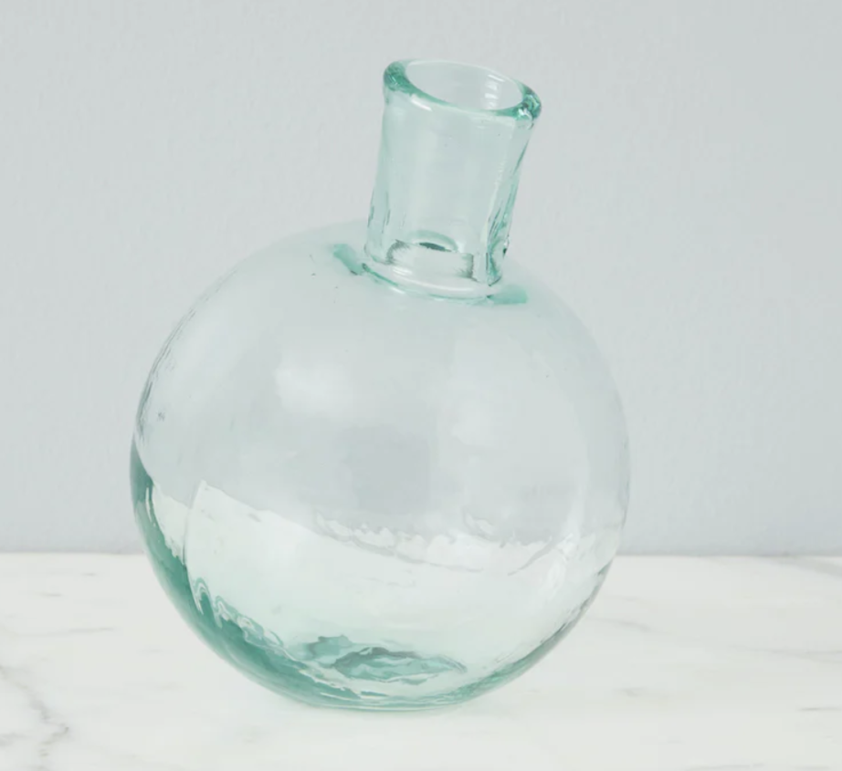 Clear Sphere Bud Vase