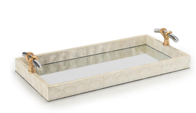 Capiz and Mirror Tray