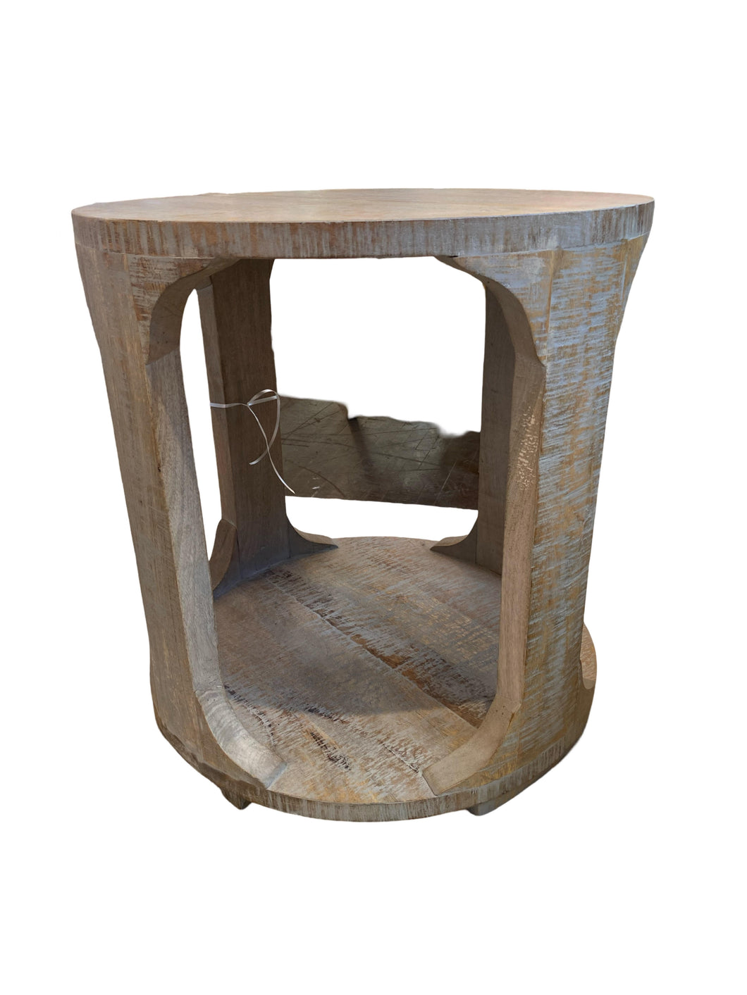 Wooden Round End Table