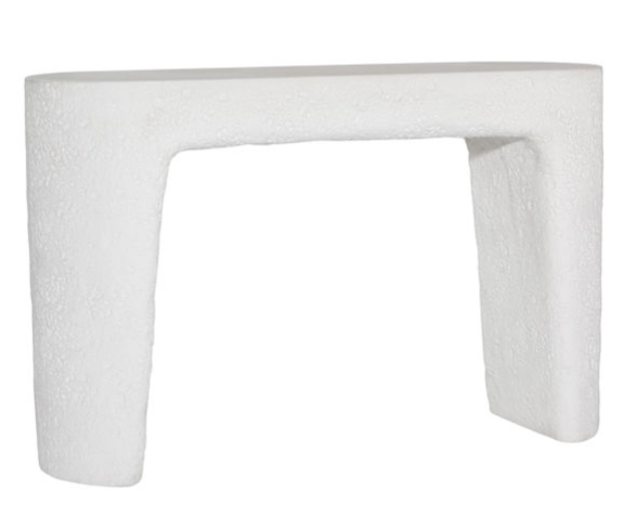 Lonnie Console Table- Ivory - 47.5Wx 16Dx30H