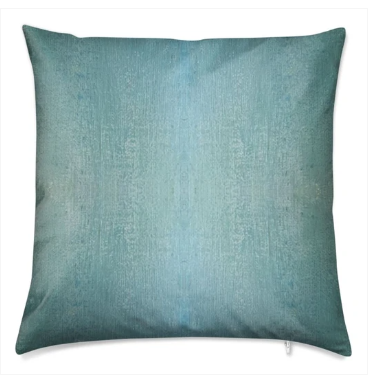 Aegan Teal Blue Velvet Shimmer Luxury Pillow 20x20