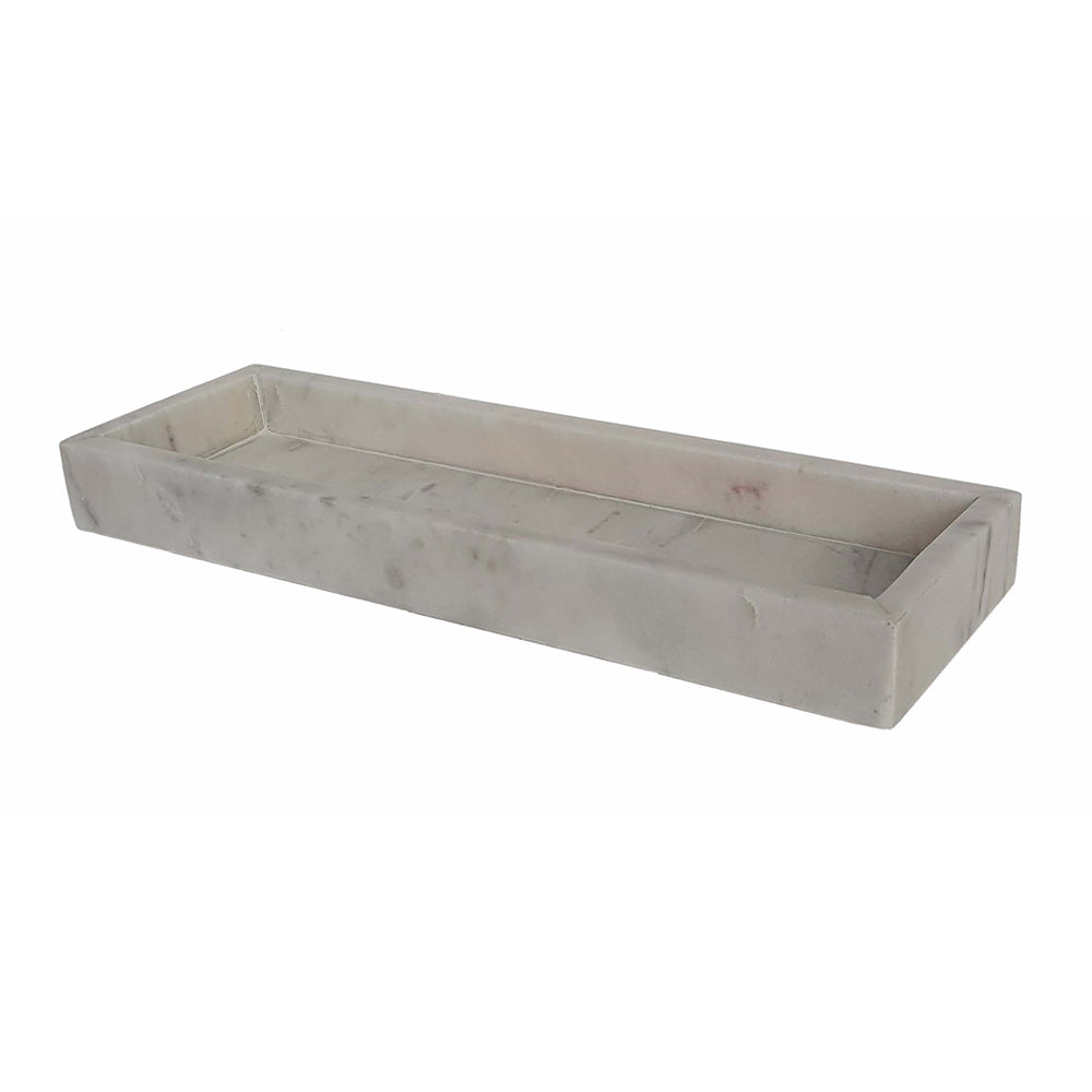 White Marble Tray - Large