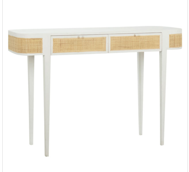 Benz Console Table, White, 48