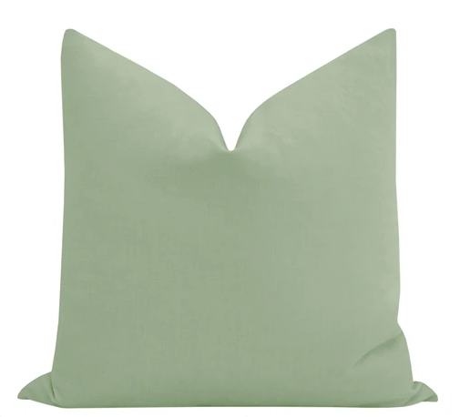 Classic Linen Pillow - Eucalyptus 22