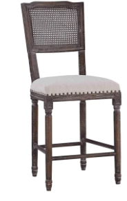 Camille Counter Stool, French Linen