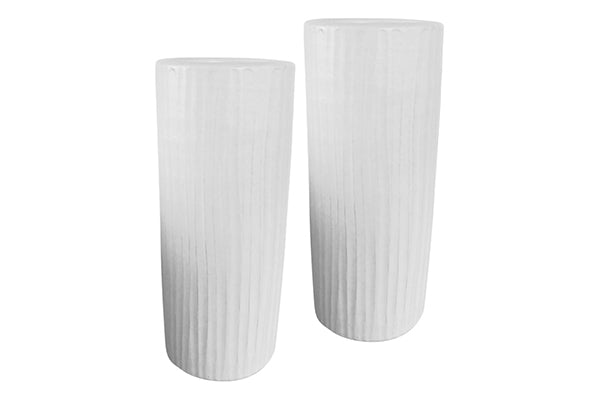Shiny Ceramic White Vase