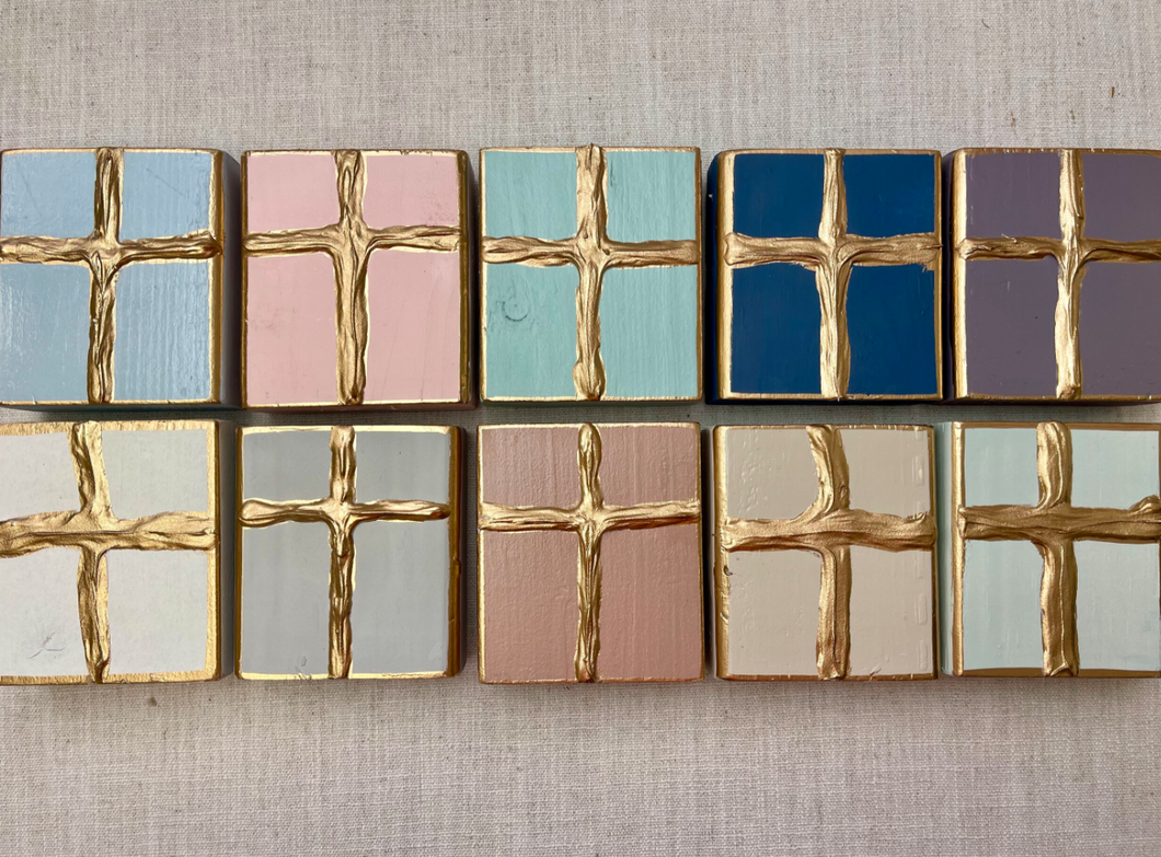 Wood Block - Cross 4x4