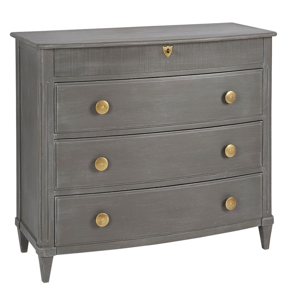Bishop Painted Chest - Shell White