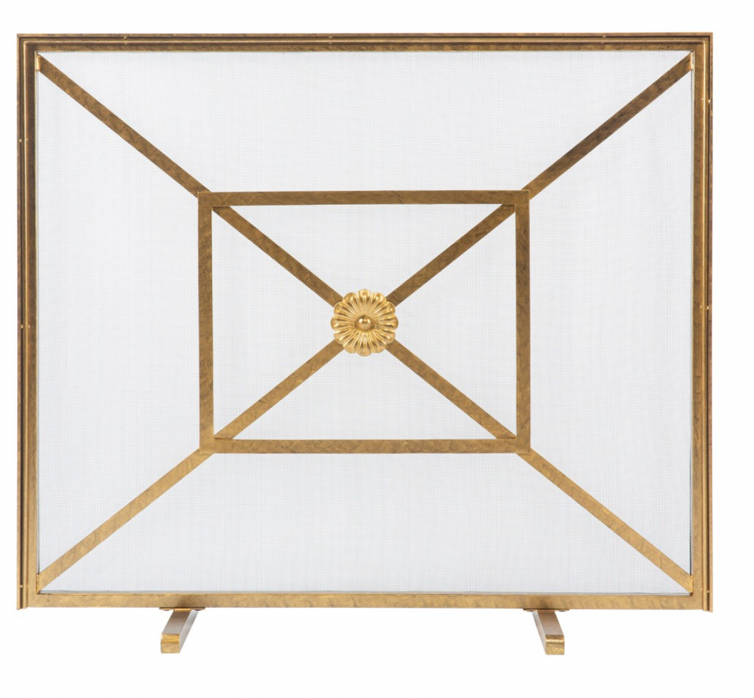 Royal Fireplace Screen- Royal Gold