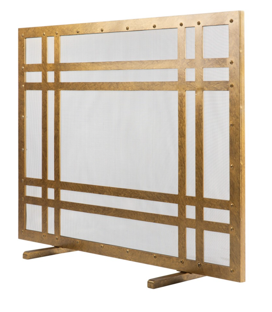 Montana Fireplace Screen- Royal Gold