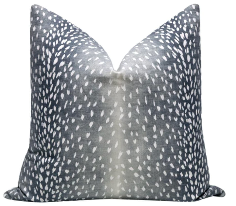 Antelope Linen Print- Navy Blue 22