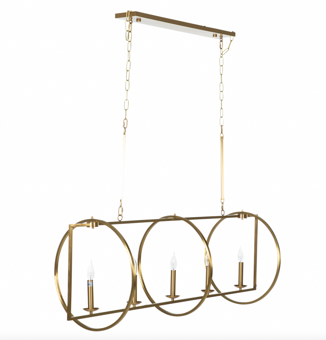 Leo Chandelier- Brass