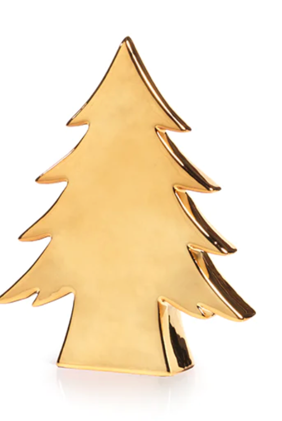 Teton Ceramic Tree- Gold 8.25