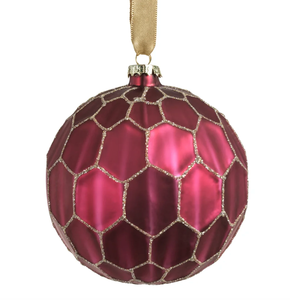 Beehive Ornament- Fuchsia 4.75