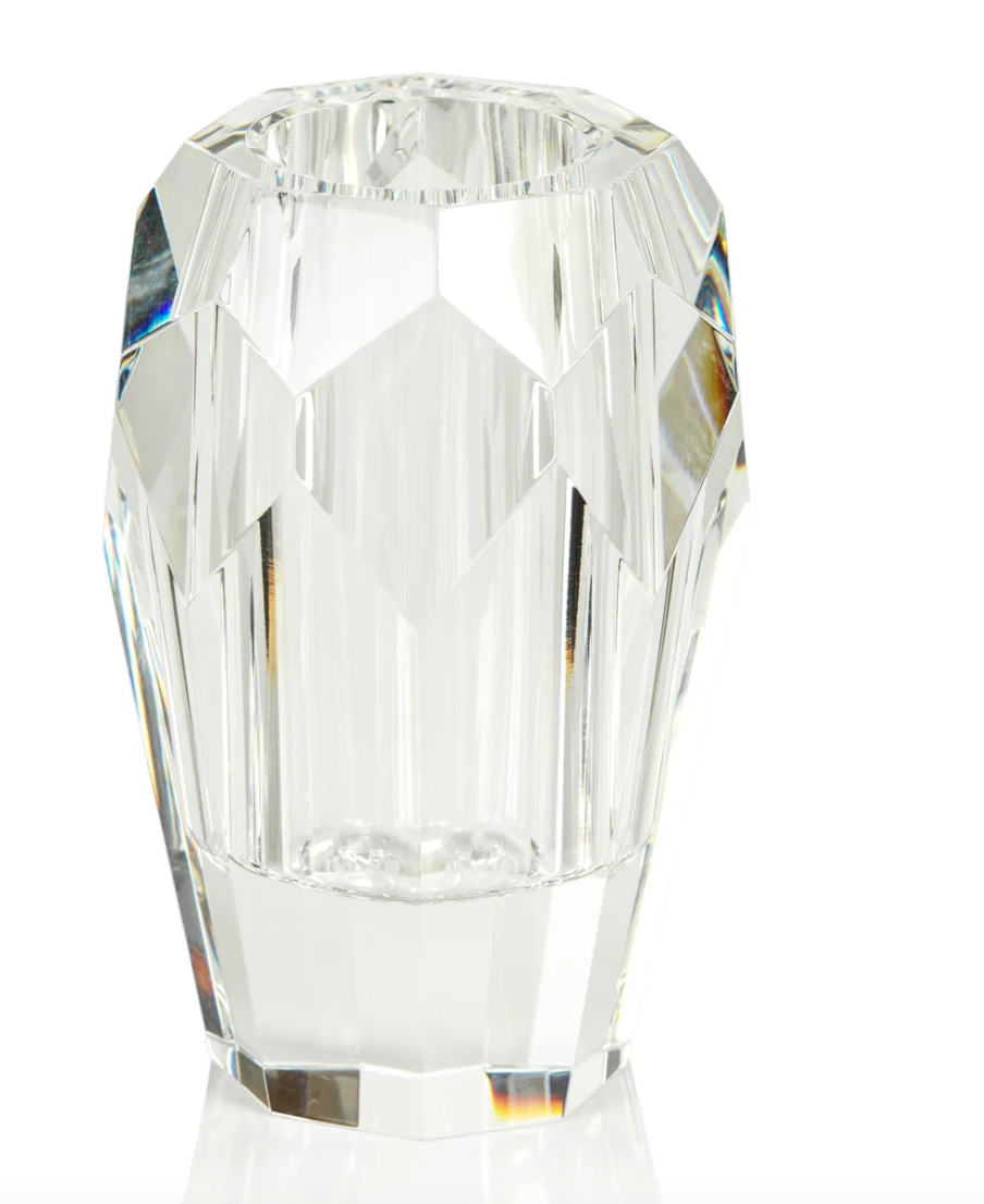 Veniza Cut Crystal Vase - Clear