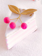 Load image into Gallery viewer, French Cake Slice Ornament 3.75&quot;
