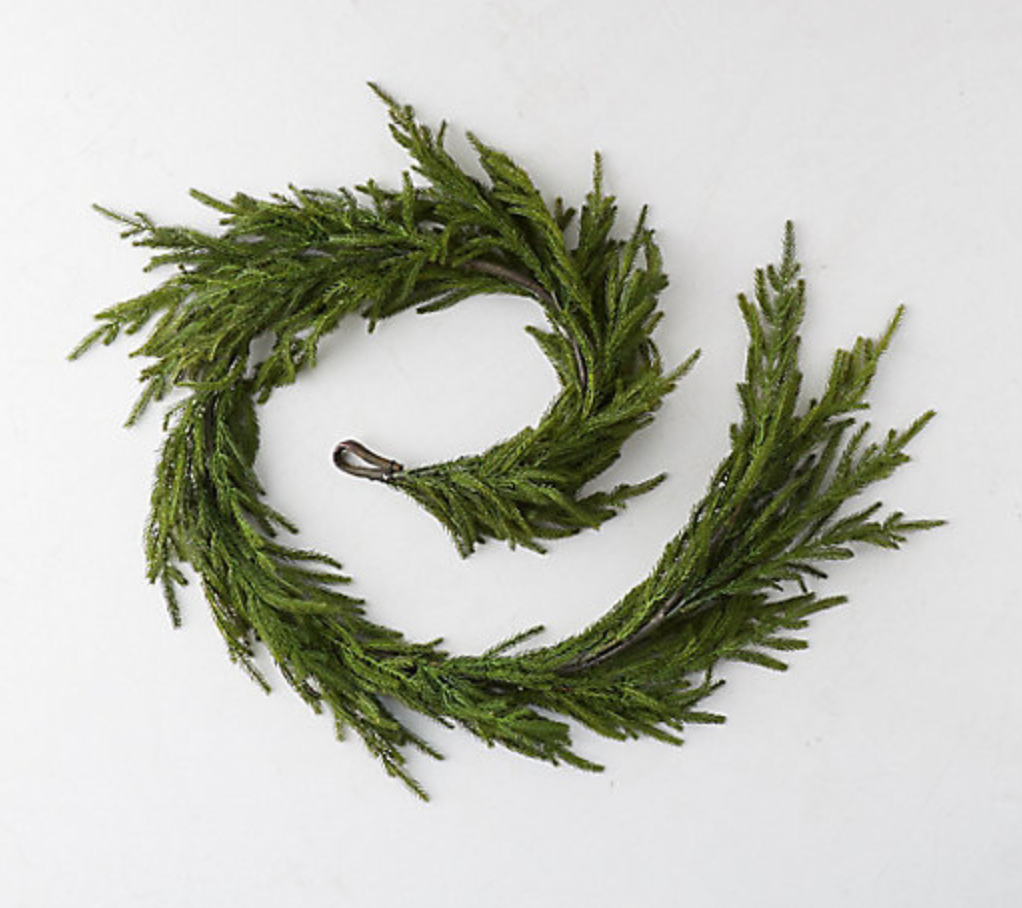 Faux Cryptomeria Garland 6'