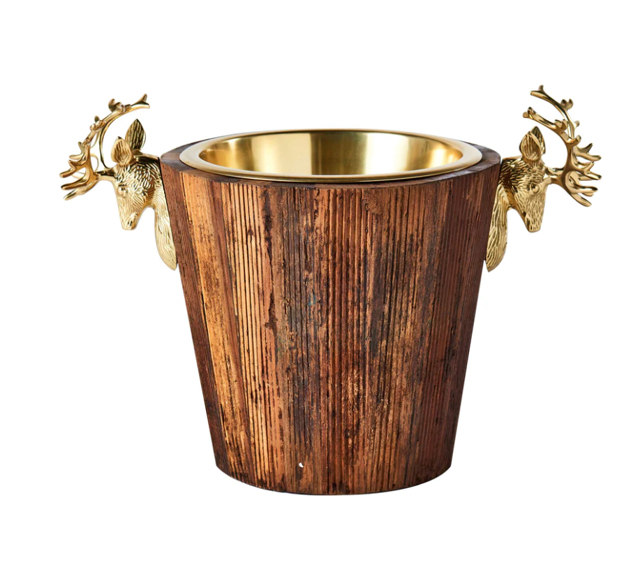 Wine Cooler w/ Brass Stag Head