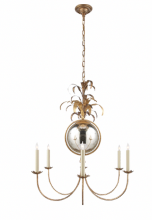 Gramercy Medium Chandelier - Gilded Iron