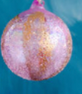 Load image into Gallery viewer, Stubbled Gold Ball Ornament 4&quot;
