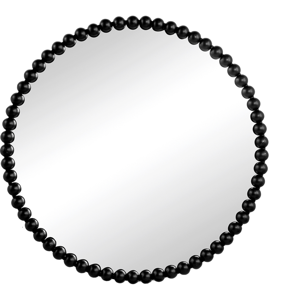 Black Beaded Mirror 32