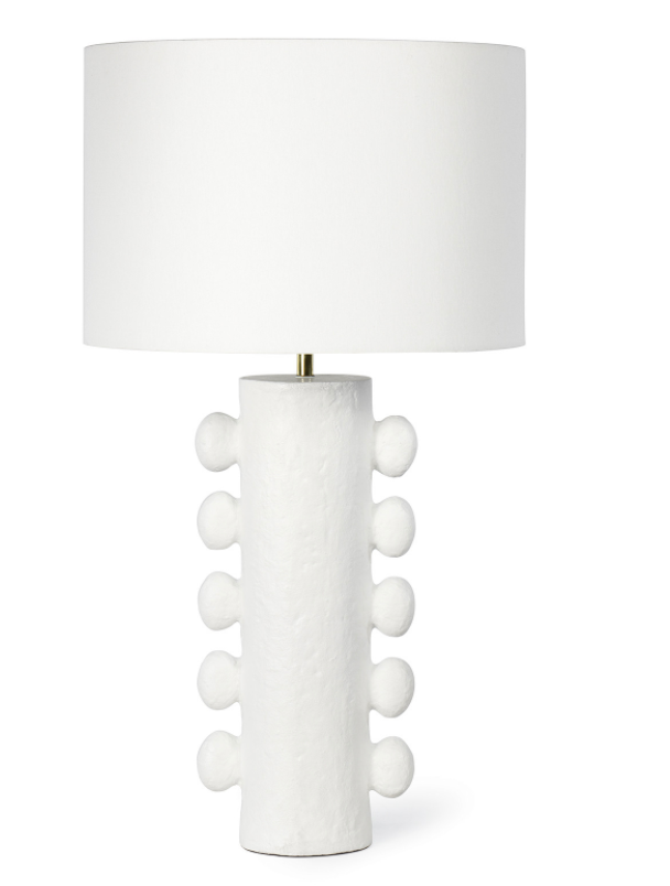 Sanya Metal Table Lamp- White 30