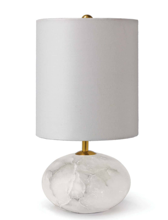 Alabaster Mini Orb Lamp 16