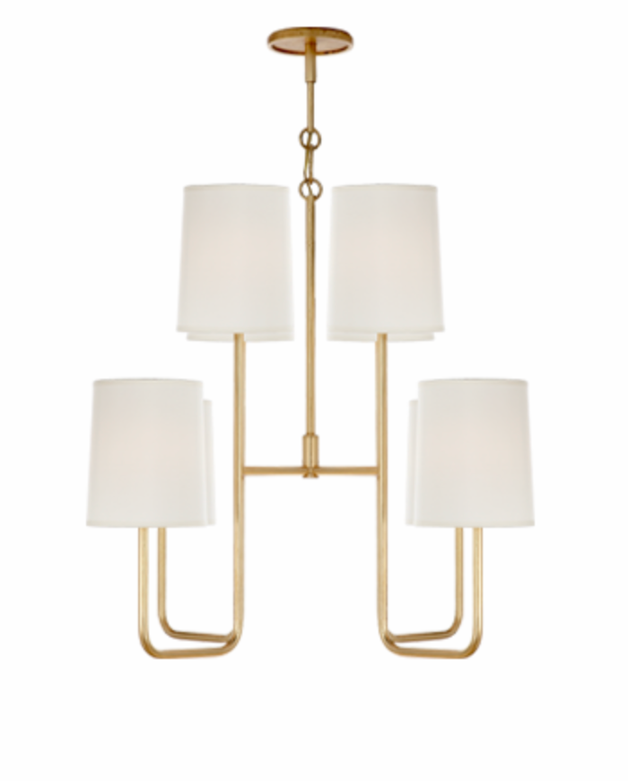 Go Lightly Medium Chandelier in Gild