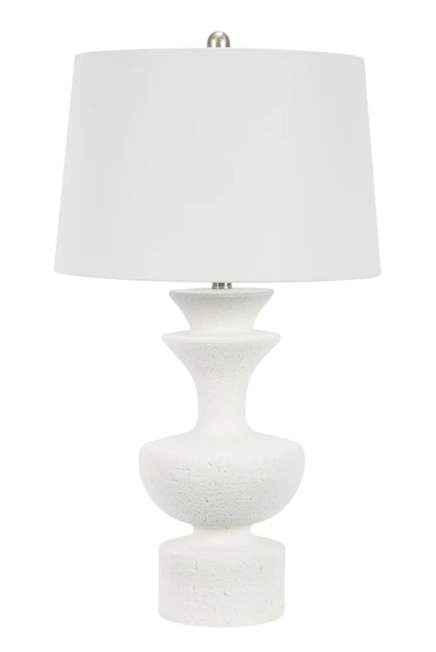 White Saylor Table Lamp 27.5
