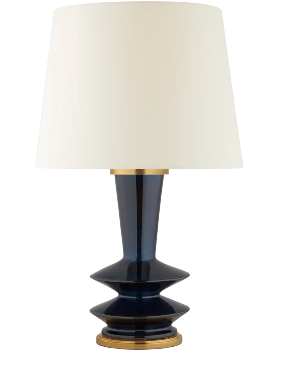 Whittaker Medium Table Lamp- Blue Brown 30