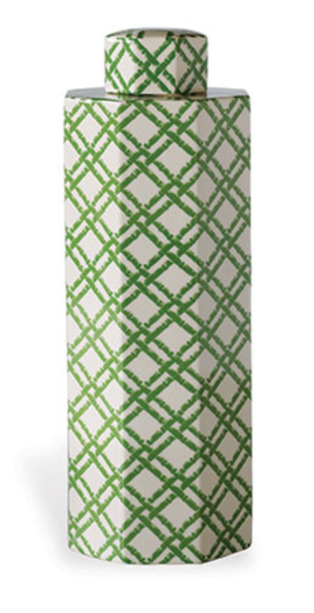 Bamboo Trellis Jar- Large