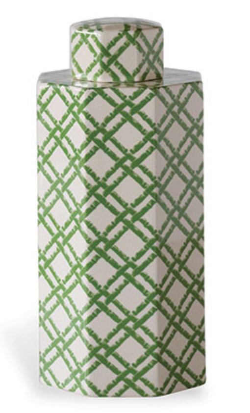 Bamboo Trellis Jar- Small