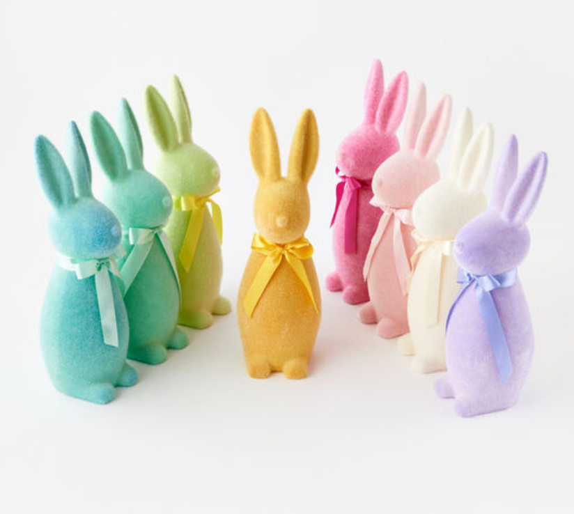 Flocked Button Noise Bunny- 16