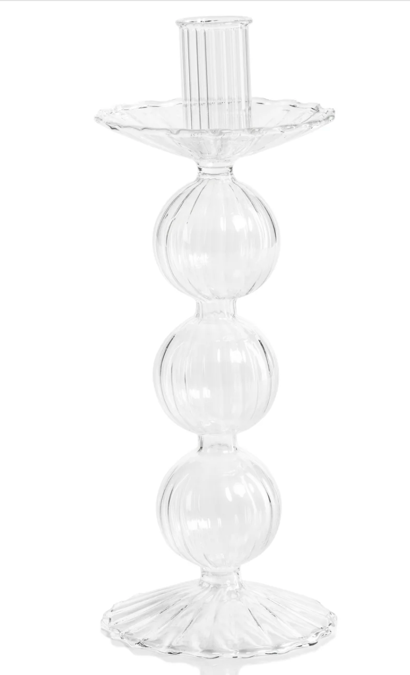 Glass Taper Candle Holders